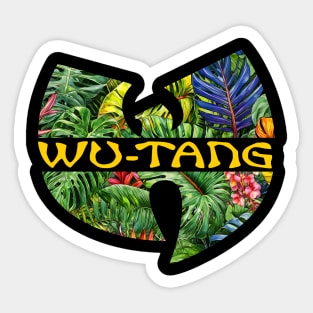 Wutang Vintage Logo Hawaii Summer Style Sticker